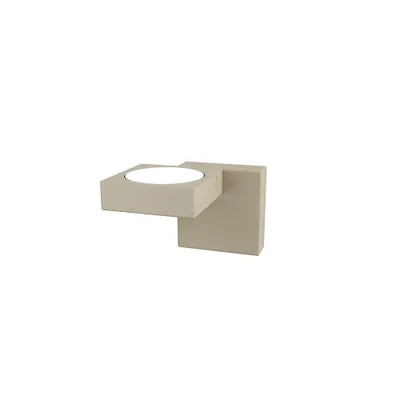 Produktbild von Moderner Wandstrahler Up, 1 Licht, GX53-Fassung, max. 9 W - Sandfarbene Metallstruktur, modernes Design