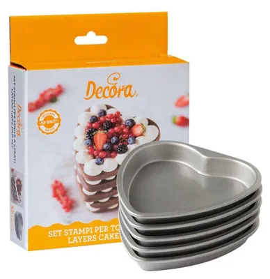 Obrázek produktu pro Set 5ks srdcové formy 15 x 2 cm