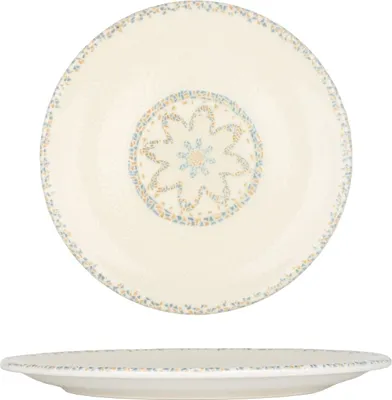 Zdjęcie produktu dla Talerz obiadowy By Bone - Tessera - Porcelana - 25 cm