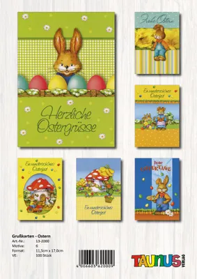 Image de Cartes de Pâques - 100 pièces