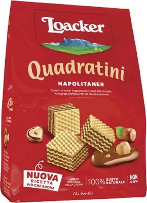 Produktbild von Italienische Quadratini-Waffeln mit Walnusscreme - Loacker