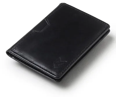 Image de Portefeuille slim - Cuir de vachette pleine fleur - Blocage RFID - 6 fentes pour cartes