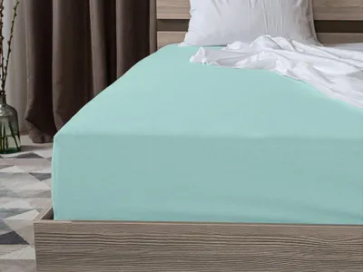 Zdjęcie produktu dla Prześcieradło Jersey EXCLUSIVE jasnomentolowe 90x200