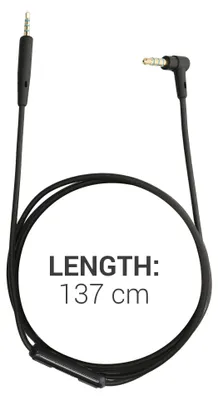 Produktbild von kwmobile Kopfhörerkabel für JBL E30 / E50 / E55BT / E65 BTNC / LIVE 500BT / TUNE 600 BTNC / LIVE 650 BTNC - Ersatz Kabel 150 cm Mikrofon