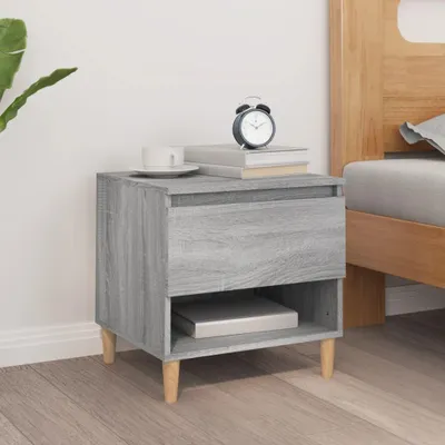 Obrázek produktu pro vidaXL Noční stolek Grey Sonoma 50x46x50 cm výrobek ze dřeva