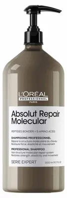 Imagen del producto de L'oreal Professionnel Absolut Repair Molecular Champú Profesional Sin Sulfatos Para Cabello Dañado 1500ml