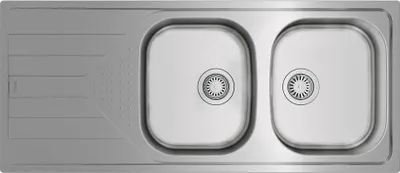 Zdjęcie produktu dla Zlewozmywak TEKA UNIVERSE 1160 x 500 mm stal nierdzewna 115170001 2 zlewozmywaki Umywalka prawa z ociekaczem