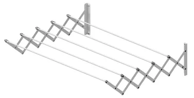 Produktbild von Wandtrockner Wäscheständer Ausziehbarer Wäscheständer - Aluminium - 100 cm