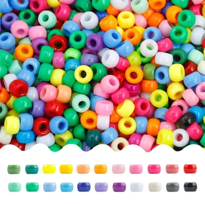 Produktbild von 4000 Ponyperlen für Schmuck und Bastelarbeiten