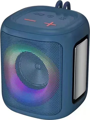Obrázek produktu pro Přenosný venkovní reproduktor Bluetooth A80, vodotěsný subwoofer s dýchajícím světlem RGB, přenosný bezdrátový malý reproduktor, královsky modrý
