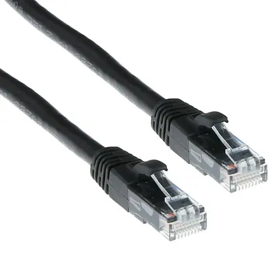 Produktbild von ACT IS8952, 0,25 m, Cat6, U/UTP (UTP), RJ-45, RJ-45, Schwarz