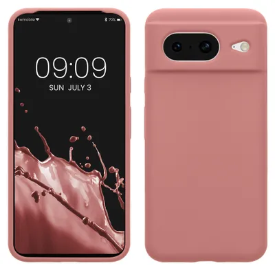 Produktbild von kwmobile Handyhülle für Google Pixel 8 Hülle, für Pixel 8 Case - Hülle Silikon - kabelloses Laden - Winter Rose