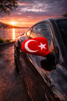 Produktbild von Türkei Auto-Spiegelflagge 2er Set – Türkische Flagge für Seitenspiegel | Fanartikel für Auto