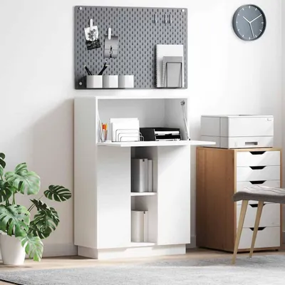 Immagine prodotto di Maison Exclusive - Scrivania con anta Bianca 71,5 x 31,5 x 106,5 cm Materiale ligneo