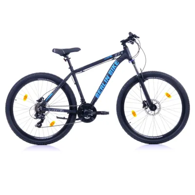 Produktbild von BERLIN BIKE Mountainbike MTB1: 27,5 Zoll und 46 cm Rahmenhöhe, Hydraulische Scheibenbremsen & Shimano-Set, Schwarz-Blau