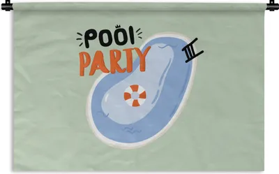 Produktbild von MuchoWow® Wandteppich Wandbehang Pool - Wasser - Blau 60x40 cm Tapisserie Dekoration Wandtuch - Wanddekorationen