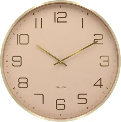 Produktbild von Karlsson - Wanduhr Elegance Glow - Braun - Ø40cm