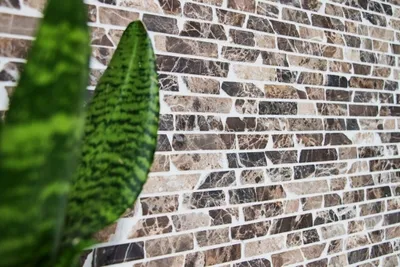 Produktbild von Handmuster Mosaik Fliese Marmor Naturstein beige Brick Castanao MOS40-0185_m