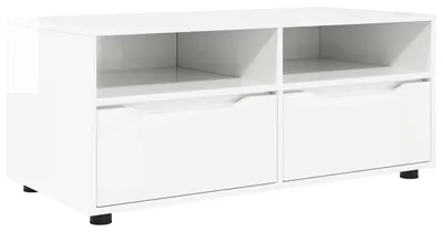 Obrázok produktu pre vidaXL TV skrinka vysoký lesk biela 100 x 48 x 43 cm materiál na báze dreva