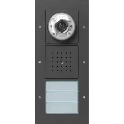 Produktbild von GIRA Türstation Video AP 3-fach 127067 Türkommunikation anthrazit