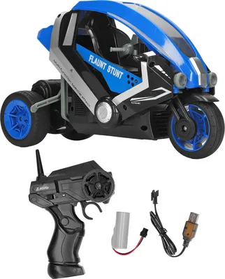 Produktbild von 1: 8 RC -Drift Motorrad Hochgeschwindigkeit 3 raded Fernbedienung Stunt für Kinder im Freien blau