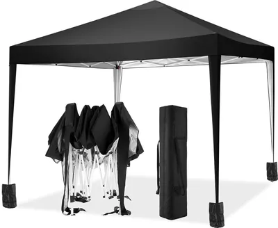 Image de COBIZI Pavillon 3x3m Imperméable Stable Noir