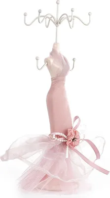 Zdjęcie produktu dla Obrotowy stojak na biżuterię, Elegancka manekin na wysokich obcasach, Kompaktowy i lekki, do biżuterii
