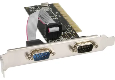 Productafbeelding van InLine® 66636I interfacekaart, 2x 9-polige seriële poorten, PCI