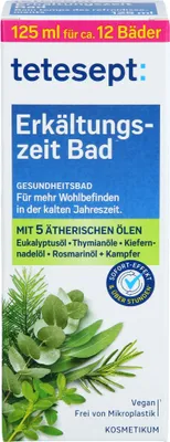 Produktbild von Tetesept Erkältungszeit Bad, Bad-Infusion, Mehrfarbig, Flüssigkeit, Unisex, Erwachsene, Flasche