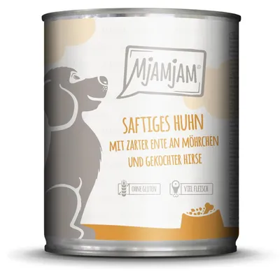 Immagine prodotto di Cani - Cibo umido MJAMJAM Dog Adult Pollo e Anatra, 800 g