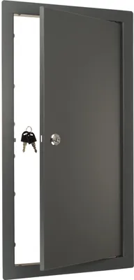 Produktbild von Revisionsklappe Revisionstür Metallische FEINZ - 30x60 cm - Anthrazit - Robuste Bauweise - Schlüssel inklusive