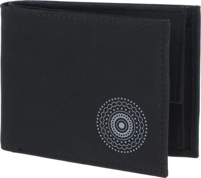 Produktbild von oxmox Geldbörse New Cryptan RFID Protect Pocketbörse Circle Bloom Print Grey Black schwarz