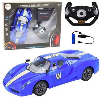 Obrázok produktu pre Športové auto na diaľkové ovládanie 1:16 R/c Modré