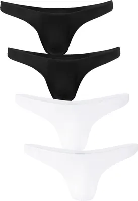 Produktbild von Fabio Farini - 4 Stück Männer Unterhosen - Herren Tanga im sportlich knappen Look