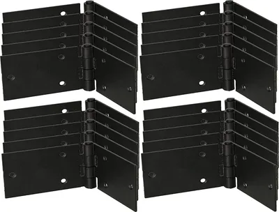 Immagine prodotto di KOTARBAU® Set di 25 cerniere per porte Cerniera per casse Cerniera per mobili 150x50 mm Laminato nero