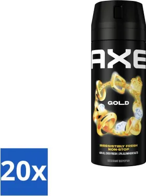 Obrázek produktu pro Ax Deodorant Tělový sprej Gold 150 ml - výhodné balení - 20 kusů
