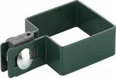 Immagine prodotto di LogistSystem Morsetto terminale quadrato in SET 60x60mm per filo FI3mm - Verde Morsetto per pali di recinzione - Fissaggio di pannelli in rete metallica - Morsetti per recinzione Morsetto per tutore Morsetto per palo