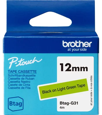 Immagine prodotto di Brother BTAG-G31 nastro per etichettatura Nero su verde