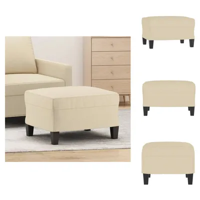 Immagine prodotto di vidaXL Sgabello crema 60x50x41 cm in tessuto - Sgabello imbottito