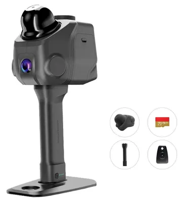 Immagine prodotto di Raven - Scanner LiDAR 3D - Portata: 100 metri - 150.000 punti/secondo - Campo visivo: 360° x 40° - Acquisizione a colori 4K a 12 MP - Memoria: 32 GB - Batteria: 12.000 mAh - Spina di alimentazione: standard europeo