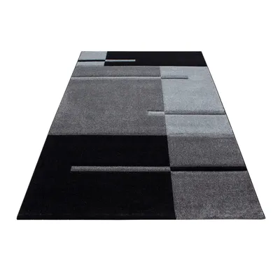 Produktbild von Ayyildiz | Moderner Teppich - Geometrisch - Abstrakt Design - Kurzflor Wohnzimmer - grau - 230 cm x 160 cm