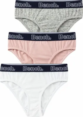 Produktbild von Bench Slip 3 -teilig rose, weiß, grau meliert Größe 158/164
