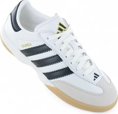 A studio shot of a single Adidas Samba sneaker against a white background.