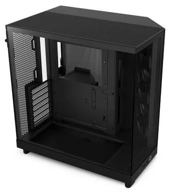 Produktbild von NZXT H6 Flow - Kompaktes Dual-Kammer ATX PC-Gehäuse - Schwarz