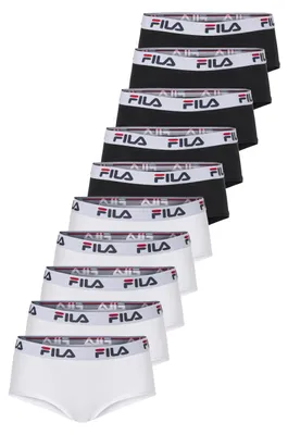 Produktbild von FILA Panty Logo 10er-Pack mit elastischem Logo-Bund Black-White L