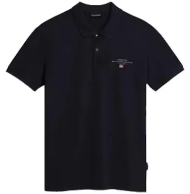 Produktbild von Napapijri Herren KURZARM-POLO Blau NP0A4GDLELBASSS4_43DA386_BLU176 : Größe - S Größe: S