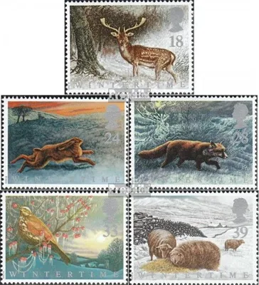 Produktbild von Briefmarken Großbritannien 1992 Mi 1372-1376 (kompl. Ausg.) postfrisch Die vier Jahreszeiten