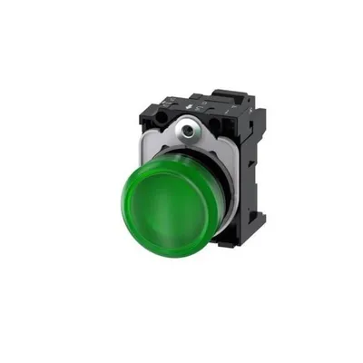 Produktbild von Siemens LEUCHTMELDER, GRUEN, Grün, IP67, IP69K, 42 g, 80 mm, 60 mm, 30 mm