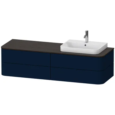 Produktbild von DURAVIT HP4973R9898 WTU HappyD2+ wandh.,408x1600x550mm