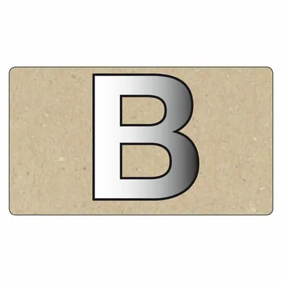 Obrázek produktu pro Spiegelornamente Grobuchstabe B